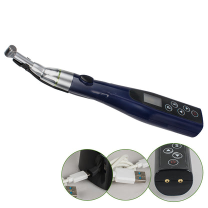 Dental LED Wireless 16:1 Reduction Contra Angle Endo Motor Root Canal