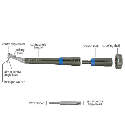 Implant Torque Wrench Handpiece Universal Adjustable Setting With Disinfection Box